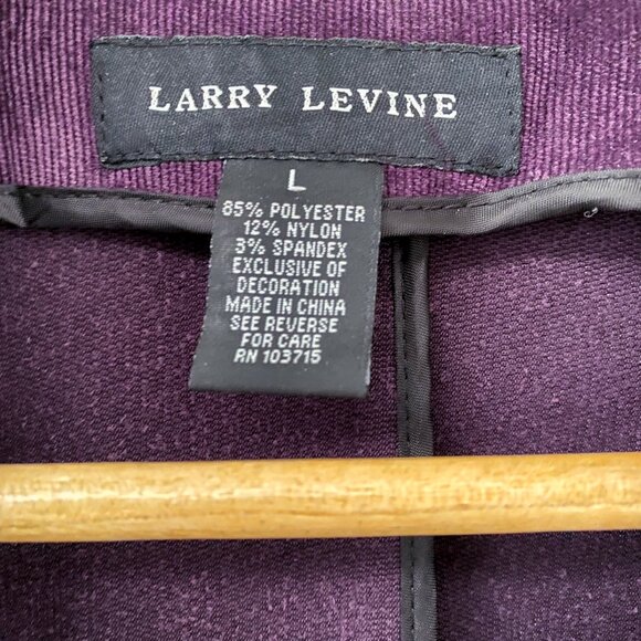 Larry Levine - Vintage Velveteen Purple Blazer - Picture 8 of 11